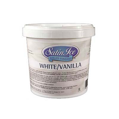 Fondant Satin Ice blanco 2,5kg - El Escondite de Lola - Tienda Online Reposteria Creativa Asturias