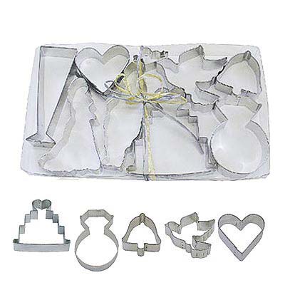 Set Cortadores Boda - El Escondite de Lola - Reposteria Creativa