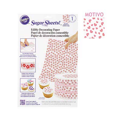 Papel comestible corazones - El Escondite de Lola - Tienda Online Reposteria Creativa Asturias