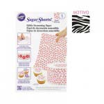 Papel comestible cebra para decorar tus tartas, galletas o cupcakes