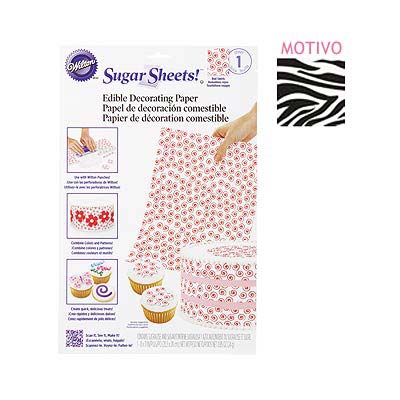 Papel comestible cebra - El Escondite de Lola - Tienda Online Reposteria Creativa Asturias