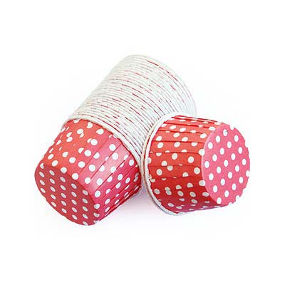 Capsulas Cupcakes Rigidas Lunares Rojas - El Escondite de Lola - Tienda Online Reposteria Creativa Asturias