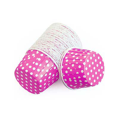 Capsulas Cupcakes Rigidas Lunares Rosas - El Escondite de Lola - Tienda Online Reposteria Creativa Asturias