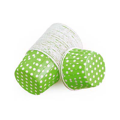 Capsulas Cupcakes Rigidas Lunares Verdes - El Escondite de Lola - Tienda Online Reposteria Creativa Asturiases