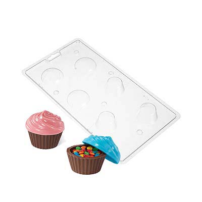 Molde chocolate forma cupcake - El Escondite de Lola - Tienda Online Reposteria Creativa Asturias