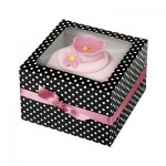 Caja Cupcakes diseño puntos para reposteria creativa