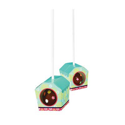 Caja CakePops diseño casita pajaros - El Escondite de Lola - Tienda Online Reposteria Creativa Asturias