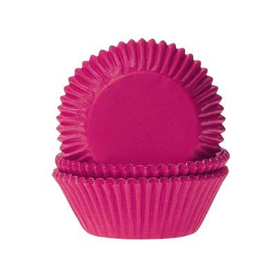 Capsulas Cupcakes Lisas Rosa Oscuro para reposteria creativa