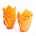 Capsulas para Muffins con forma de tulipa, color naranja