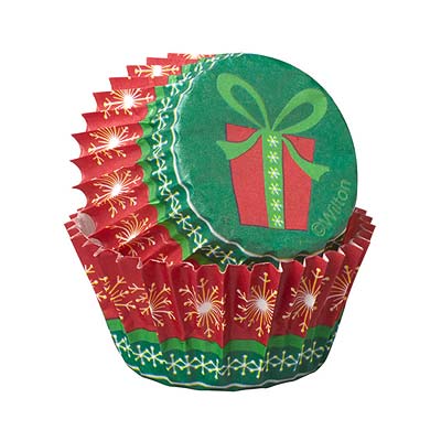 Capsulas MiniCupcakes Navidad con motivos de Regalo
