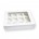 Caja para 12 Cupcakes, fabricada en cartón de color blanco para reposteria creativa