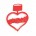 Cortador de Galletas con forma de Corazon y Besos, ideal para tus elaboraciones de San Valentín