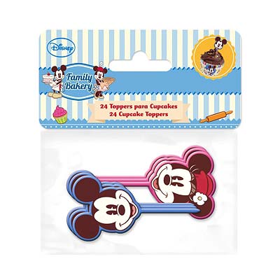 Set Toppers Cupcakes Mickey Minnie con los que decorar tus cupcakes