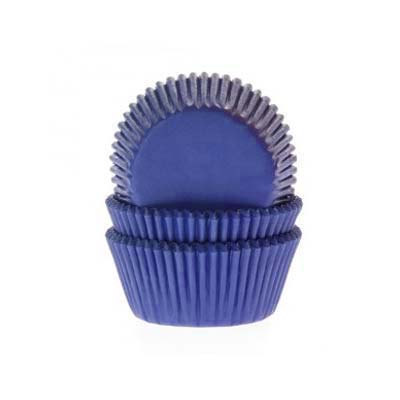 Capsulas Cupcakes Lisas Azul Marino para reposteria creativa