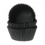 Capsulas Mini Cupcakes lisas de color Negro para tus elaboraciones en reposteria creativa