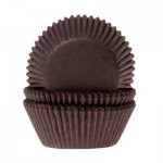 Capsulas Mini Cupcakes lisas de color Marrón para tus elaboraciones en reposteria creativa