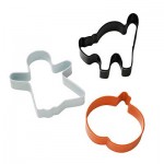 Set Cortadores Halloween con motivos de fantasma, gato, calabaza, para galletas, tartas, cupcakes