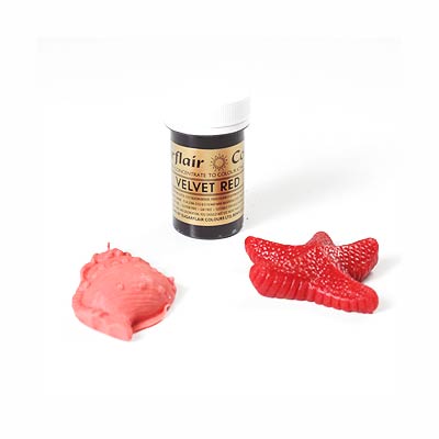Colorante en pasta Sugarflair Red Velvet para reposteria creativa