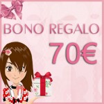 Bonos Regalo para compras en todo nuestro catalogo por un importe de 70 Euros