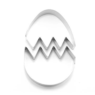Set Cortadores de Galletas con forma de Huevo de Pascua para reposteria creativa