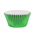 Capsulas para Cupcakes color verde metalizado para Reposteria Creativa