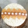 Molde para fondant fabricado en silicona con motivos de perlas en repostería creativa