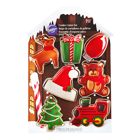 Set Cortadores galletas de Papa Noel de Navidad