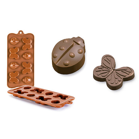 Moldes para bombones de chocolate en reposteria creativa