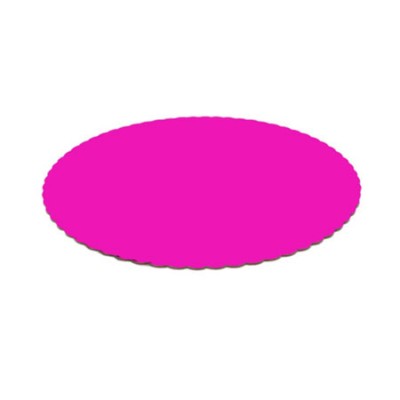 Base de Tarta Redonda con Ondas color Rosa 20cm para reposteria