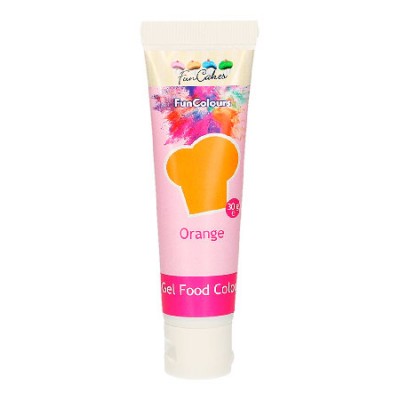 Colorante gel FunColours color Naranja para repostería creativa