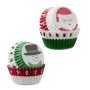 Mini Capsulas Cupcakes Navidad con motivos de Papa Noel y Muñeco de Nieve