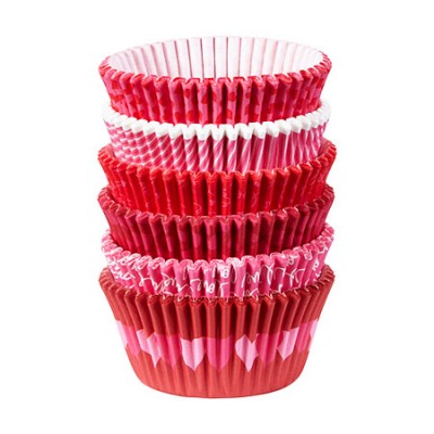Capsulas Cupcakes con motivos románticos, de la marca Wilton