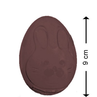 Molde Huevo Pascua de conejito decorado para chocolate