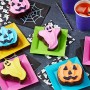 Molde para Bizcochos individuales de Halloween con formas de Calabaza y Fantasma