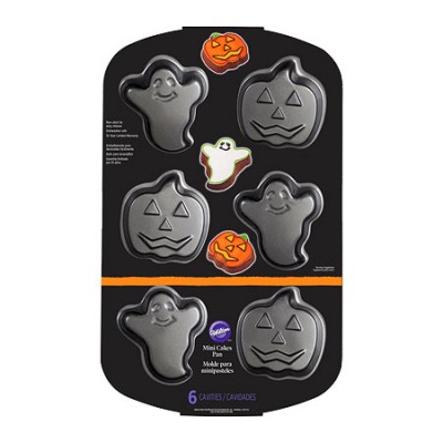 Molde de Bizcochitos con formas de Calabaza y Fantasma de Halloween para reposteria