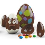 Set Moldes para Huevos de Pascua de chocolate fabricados en policarbonato para reposteria
