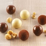 Molde para bombones de chocolate con forma de esfera