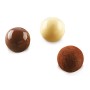 Molde para bombones de chocolate con forma redonda