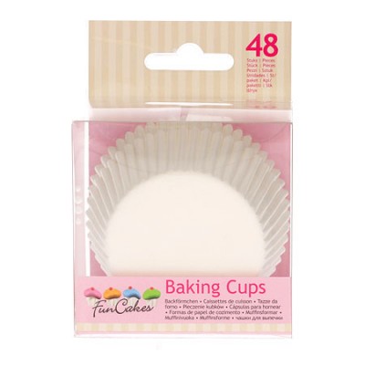 Capsulas Cupcakes color Blanco para reposteria creativa
