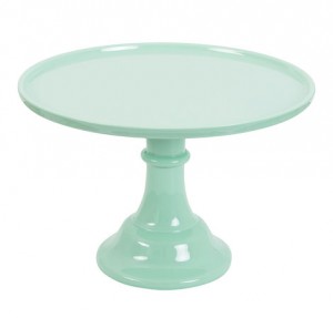 Stand expositor color Verde Menta para Tartas, fabricado en melamina de lata calidad