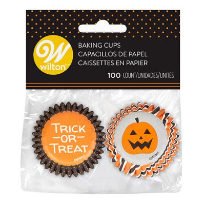 Capsulas para mini Cupcakes de Halloween Truco o Trato
