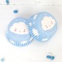 Capsulas Cupcakes de Nubes color azul para reposteria creativa