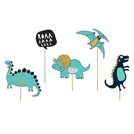 Set Toppers con motivos de Dinosaurios