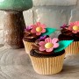 Flores de Oblea Comestible para tartas, galletas, cupcakes