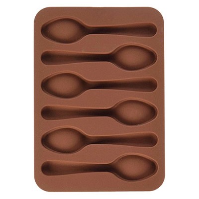 Molde para bombones de chocolate con forma de cucharillas