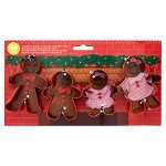 Set Cortadores de galletas de Navidad familia de Muñecos de Jengibre