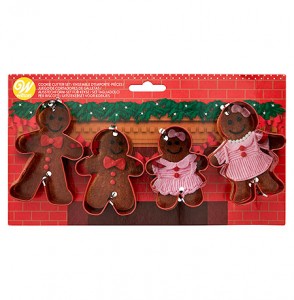 Set Cortadores de galletas de Navidad familia de Muñecos de Jengibre