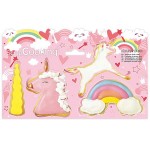 Set Cortadores galletas de unicornios y arcoiris en reposteria creativa