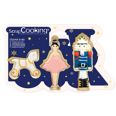 Cortadores galletas de Navidad de Cascanueces del fabricante ScrapCooking