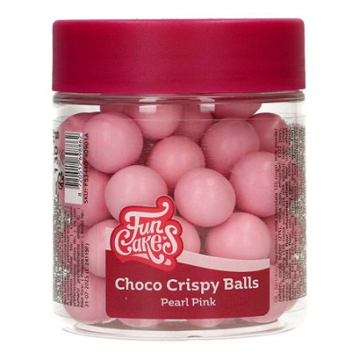 Bolas Comestibles de chocolate y cereales en color rosa para reposteria creativa